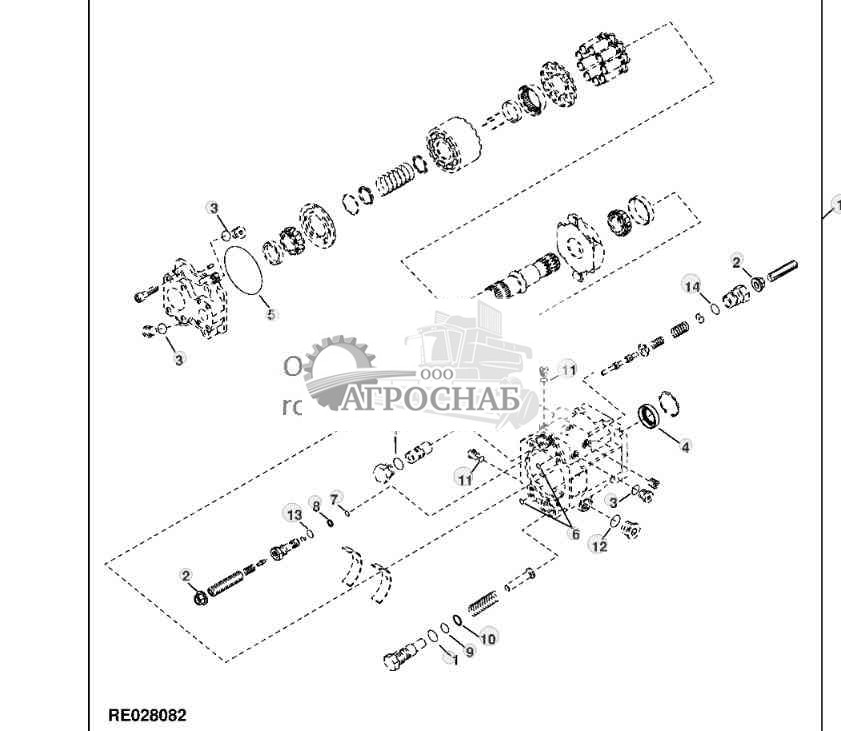 HYDRAULIC PUMP SEAL KIT 74 CM3 4.5 IN3 